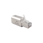 Plug RJ45 Cat6A Blindado, Terminaci?n en Campo, Compatible con Todas las Categor?as, con Clip Protector de Seguro - Image 4