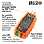 Probador de Tomacorrientes con Interruptor de Falla a Tierra (GFCI) con pantalla LCD. - Image 9