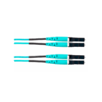 Jumper de Fibra Optica Multimodo 50/125 OM4, LC-LC Duplex, OFNR (Riser), Color Aqua, 30 Metros (98.43 Pies) - Image 2