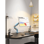 Brazo Ajustable para Monitor Ergonómico / Compatible con Monitores de 17" - 30" / Capacidad de Peso hasta 9 kg / Rotación 360° / Inclinación +85° a  -30° / Giro 180° / Ajuste de Resorte de Gas / Color Azul - Image 2
