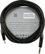 Cable 6.35mm a 3.5mm, conectores color negro MP3X-B - MTP3C-BG, length 5m - Image 2