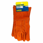 Guantes de Carnaza Largo/ Refuerzo en Palma / Resistente a Abrasión y Temperaturas Moderadas. - Image 4