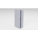 Gabinete para instalación de 3 Baterías , Fabricado en Lámina Galvanizada, Accesorios para poste (No incluidos)