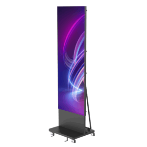 Poster LED de Piso / Pixel Pitch 1.2 mm / Modular (Puede Crecer con Mas Posters) / Case para Transporte / Uso en Interior / Calidad de Video Destacada