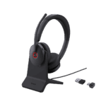 Diadema Inalambrica BH74-With-Stand-UC-USB-C/A de Yealink con Compatibilidad UC Multiplataforma y Acoustic Shield 3.0