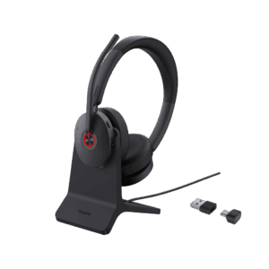 Diadema Inalambrica BH74-With-Stand-UC-USB-C/A de Yealink con Compatibilidad UC Multiplataforma y Acoustic Shield 3.0