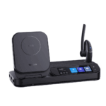 Auricular Bluetooth BH71 con Workstation de Yealink Con Pantalla Táctil de 3" con Cancelación de Ruido y Carga Inalámbrica para Smartphone