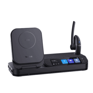 Auricular Bluetooth BH71 con Workstation de Yealink Con Pantalla Táctil de 3" con Cancelación de Ruido y Carga Inalámbrica para Smartphone