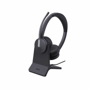 Diadema Inalambrica BH70 Dual con Stand de Carga de Yealink Certificada para Microsoft Teams con Acoustic Shield
