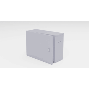 Gabinete para instalación de 1 Batería , Fabricado en Lámina Galvanizada, Accesorios para poste (No incluidos)