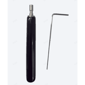Llave Allen de Mantenimiento para Gabinetes de Perfil de Aluminio Exterior / 10 Piezas / Forma de L H2 / Manija Movible Recubierta de Goma / Acero Inoxidable 304