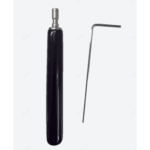 Llave Allen de Mantenimiento para Gabinetes de Perfil de Aluminio Exterior / 10 Piezas / Forma de L H2 / Manija Movible Recubierta de Goma / Acero Inoxidable 304