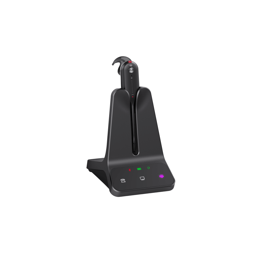 Auricular DECT Inalámbrico WH63 E2 de Yealink con Certificación Teams y Cancelación de Ruido Profesional