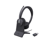 Diadema Inalámbrica WH64 Hybrid Dual de Yealink con Certificación Teams y Micrófonos con Acoustic Shield 2.0