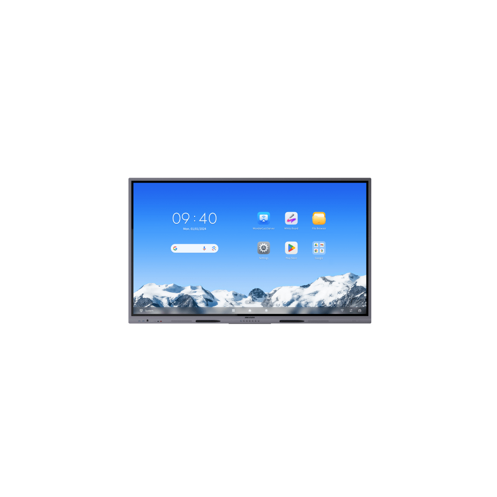 Pantalla Interactiva Touch de 86" Android 14 / Google Suite Preinstalado con Certificación EDLA / Resolución 4K / Bocinas Integradas / Entradas HDMI y VGA / Incluye 2 Lápices para Escribir