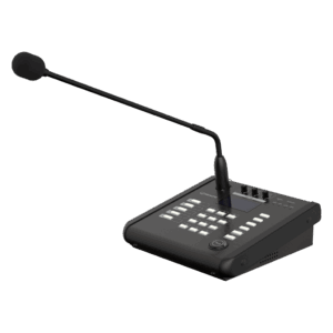 Micrófono IP SIP / Frecuencia 100Hz~6kHz / PoE IEEE 802.3 af / 10/100 Base-T / Protocolos SIP, HTTP, HTTPS / Seguridad SHA-2 / Certificaciones EMC y Safety