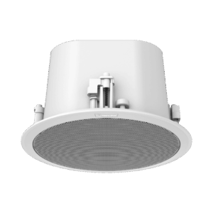 Altavoz IP para instalacion en plafon / 10W / PoE+ / Para integración con sistema Hanwha / SIP, IPv4, HTTP, DNS, NTP, TCP, UDP, ARP.
