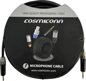 Cable 3.5mm a 3.5mm, conectores color negro MTP3C-BG, length 5m