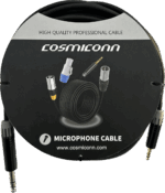 Cable 6.35mm a 3.5mm, conectores color negro MP3X-B - MTP3C-BG, length 5m