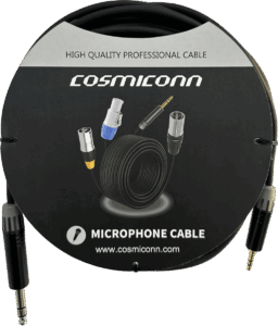 Cable 6.35mm a 3.5mm, conectores color negro MP3X-B - MTP3C-BG, length 5m