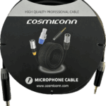 Cable 6.35mm a 3.5mm, conectores color negro MP3X-B - MTP3C-BG, length 5m