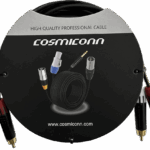 Cable 2 RCA x 2 RCA, conectores negros, con diferenciador de blanco y rojo (2x MT380-RD - 2x MT380-WH), length 2m