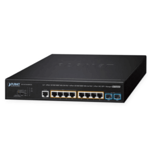 Switch AV Administrable Capa 2/ Compatible con Dante / 4 Puertos Gigabit PoE++ 802.3bt 95W + 4 Puertos Gigabit PoE+ 802.3at 32W + 2 Puertos 10G SFP+ / Presupuesto PoE 240W / Dual UI Pro AV y Standard / Compatibilidad Dante y NDI / Fanless / VLAN Routing I