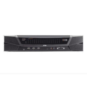 Switch KVM over IP Cat 5 | Hasta 64 Puertos | Resolucion Full HD 1920x1200 | Dual NIC Gigabit | Virtual Media USB 2.0 | FIPS 140-2 Level 1 | Cascada hasta 512 Equipos | Administracion Centralizada CC2000
