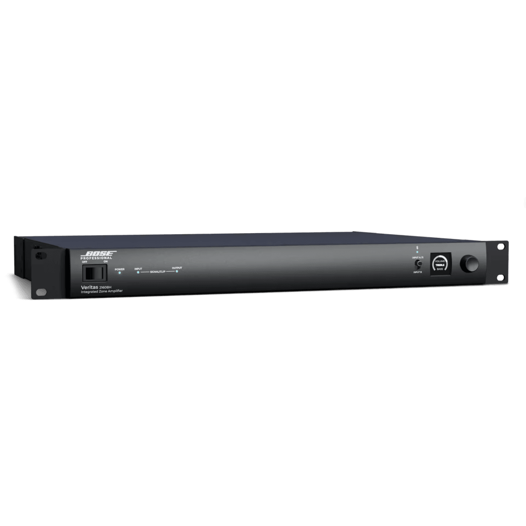 Amplificador Veritas | 2x160W a 70/100V | DSP | Bluetooth | 2 Zonas | Opti-Voice