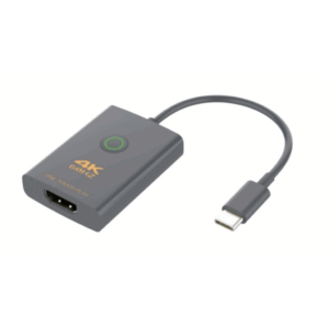 Adaptador USB-C a HDMI con Seguridad de Un Clic | Resolución 4K Ultra HD 60Hz | HDMI 2.0b 18 Gbps | DP 1.2a | Silenciamiento de Video Instantáneo | Protección ESD ±8kV | Audio 7.1 Canales | Compatibilidad Universal