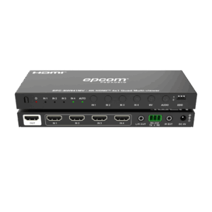 Multivisor HDMI 4x1 | 4K@30Hz | Vista Cuádruple | Cambio Automático/Manual | Control IR