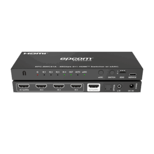 Switch HDMI 4x1 | 8K@60Hz 4:2:0 | 48 Gbps | ARC/eARC | Extracción de Audio | Gestión EDID | Control CEC