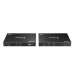 Kit extensor KVM (HDMI y USB) hasta 70 metros | Resolución 4K @ 60 Hz | Cat 6, 6a y 7 | IPCOLOR | CERO LATENCIA | HDR10 | Salida Loop | Puerto S/PDIF | Uso 24/7 | Transmite el Video y Controla tu DVR vía USB a distancia.