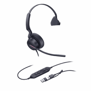 Diadema Alámbrica Yealink UH46 Mono USB-C/A Certificada con Microsoft Teams