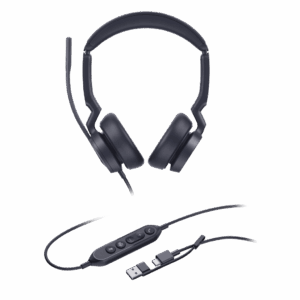 Diadema Alámbrica Yealink UH46 Dual USB-C/A Certificada con Microsoft Teams