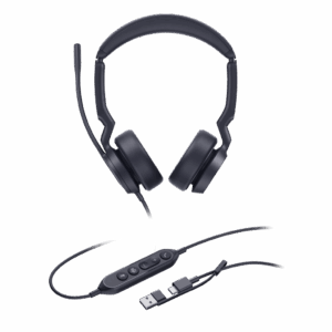 Diadema Alámbrica Yealink UH44 Dual USB-C/A Certificada con Microsoft Teams