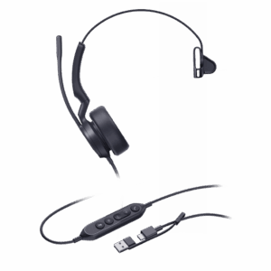 Diadema Alámbrica Yealink UH44 Mono USB-C/A Certificada con Microsoft Teams