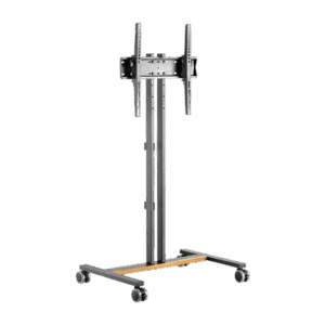 Soporte Móvil para Pantalla | Compatibilidad VESA 200x200 hasta  600x400 / Ruedas con Frenos / Ajuste de Altura y Ángulo / Soporte para TV de hasta 55 Pulgadas / Capacidad de Peso 35 kg