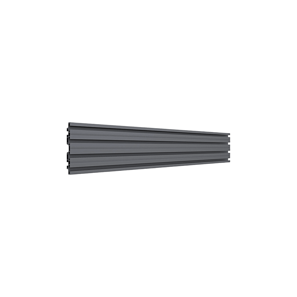 Accesorio_ Riel de Aluminio con Longitud 1000 mm |  Incluye Tapas laterales  | Compatible con estructura para Videowall | Diseño Modular