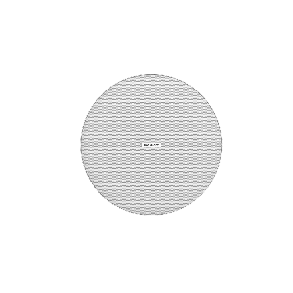 Bocina (Altavoz) IP Con Bluetooth | Montaje en plafón | 10 Watts | Tweeter 1.0 pulgadas | Woofer 6.5 pulgadas | PoE+ | Hik-Connect/ HikCentral Profesional | Soporta bocinas auxiliares