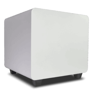 Subwoofer Activo de 12in | Diseño Down-Firing | 500W RMS | Recinto Sellado | Acabado Blanco
