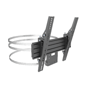 MONTAJE PARA PANTALLAS DE 32 A 65 PULGADAS EN COLUMNA| VESA 100 X 100 HASTA 400 X 400 | COLOR NEGRO| CAP. MAX 35KG