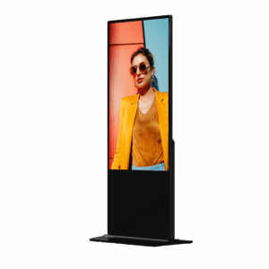 Pantalla Táctil de 55" 4K para Publicidad Digital / Base para Piso (Tótem) / Gestión de Contenido y Control Centralizado