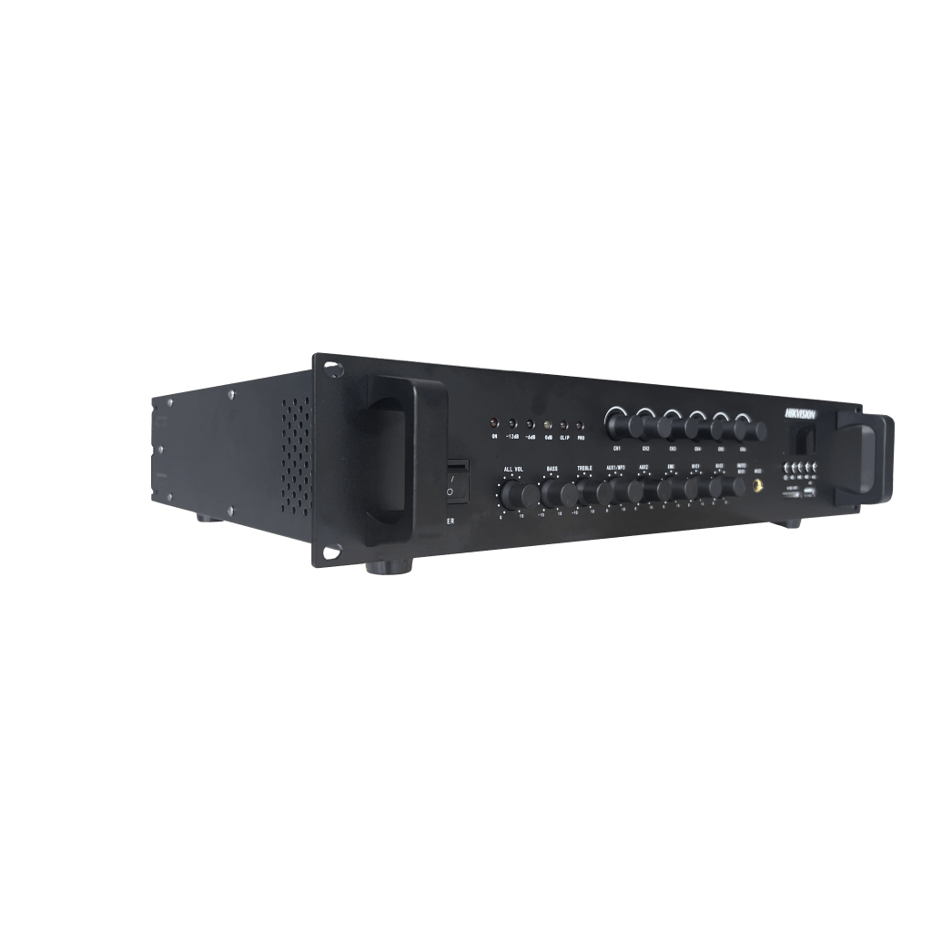 Amplificador | Bluetooth | 6 Canales | 240 W por canal | 1 Zona  | 70/ 100V COM | Montaje en Rack | Musica Ambiental