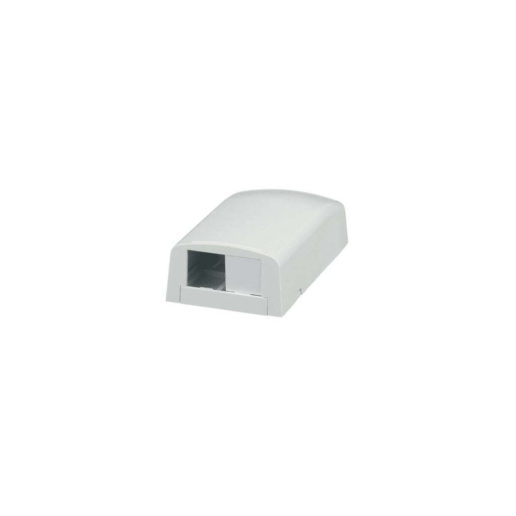 Caja de Montaje en Superficie, Para 2 M?dulos Mini-Com, Color Blanco