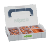 Kit de Bornas de Conexión L-BOXX Mini / Serie 221 / 4 mm² / Transparente / Temperatura 85°C / 4-5 Conductores