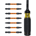Desarmador Multipunta 15 en 1 / Matraca Resistente / Siete Puntas de Doble Extremo / Grado Industrial / Mango Cushion-Grip / Resistente al Impacto