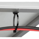 Cincho de Nylon 6.6 Solar Clip, 188mm largo x 14mm ancho, Color Negro, Exterior Resistente a Rayos UV, Paquete de 100pz