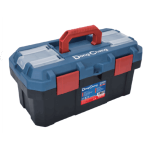 Caja de plástico Reforzada de 19 in. para Herramientas.