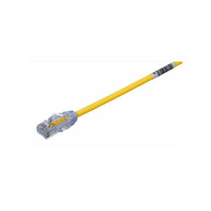 Cable de Parcheo UTP Cat6A, CM/LSZH, Di?metro Reducido (28AWG), Color Amarillo, 3.05 Metros (10 Pies)